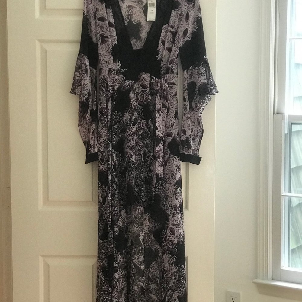 BCBG Kat High-Low Wrap Dress